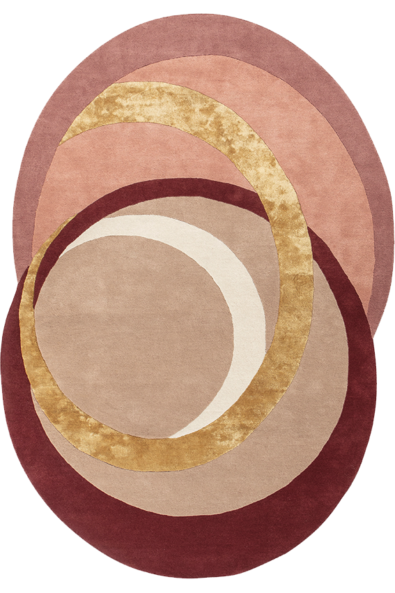 toulemonde-bochart-alliances-poudre-tapis-rose-en-laine-et-viscose image 1