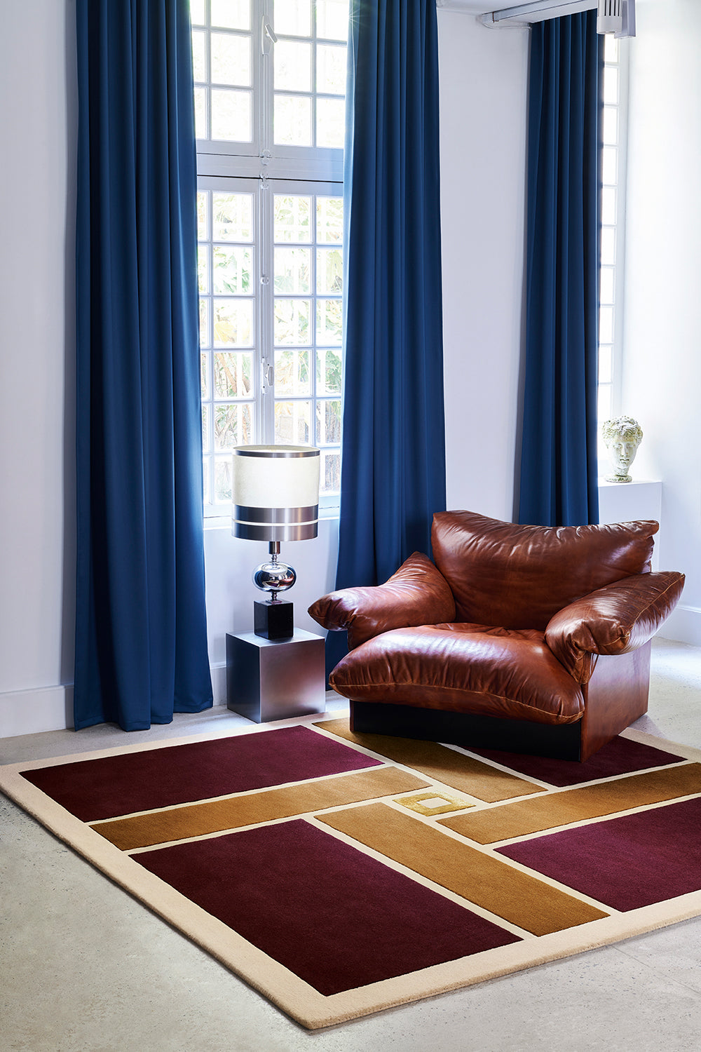 toulemonde-bochart-vintage-tapis-bordeaux-tuft-main image 2
