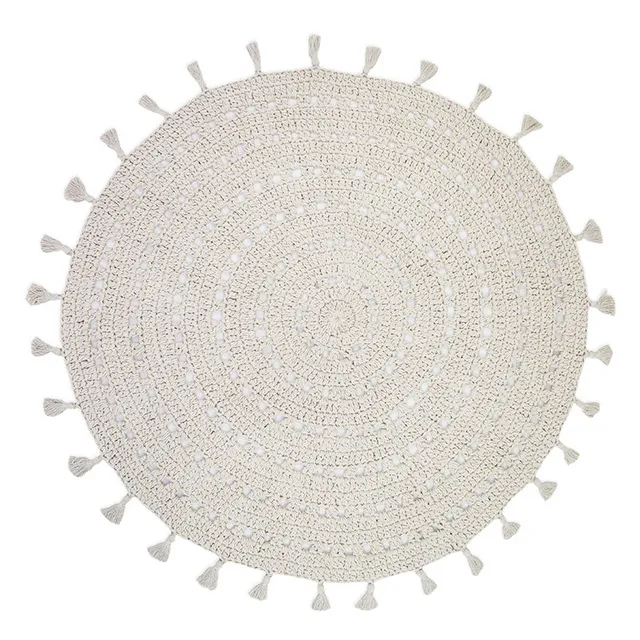 nattiot-nila-cru-tapis-chambre-enfant-coton-crochet-pompons image 1