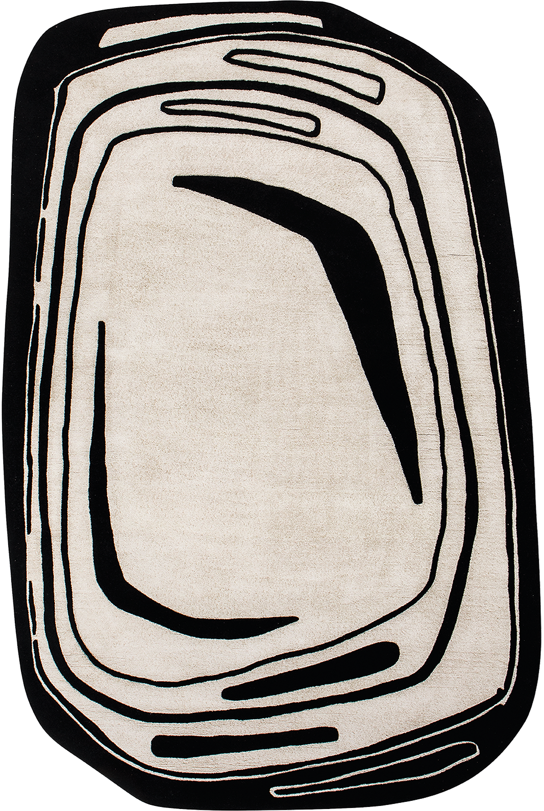 toulemonde-bochart-fragment-tapis-noir-et-blanc-200x300-250x350-laine-et-viscose image 1