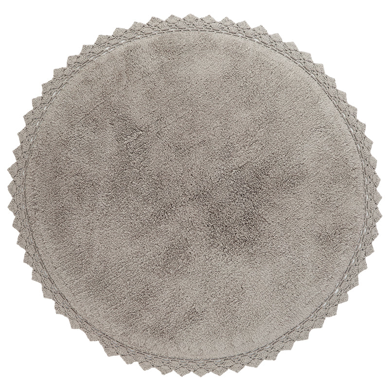 nattiot-perla-gris-tapis-rond-coton-lavable-finition-crochet image 1