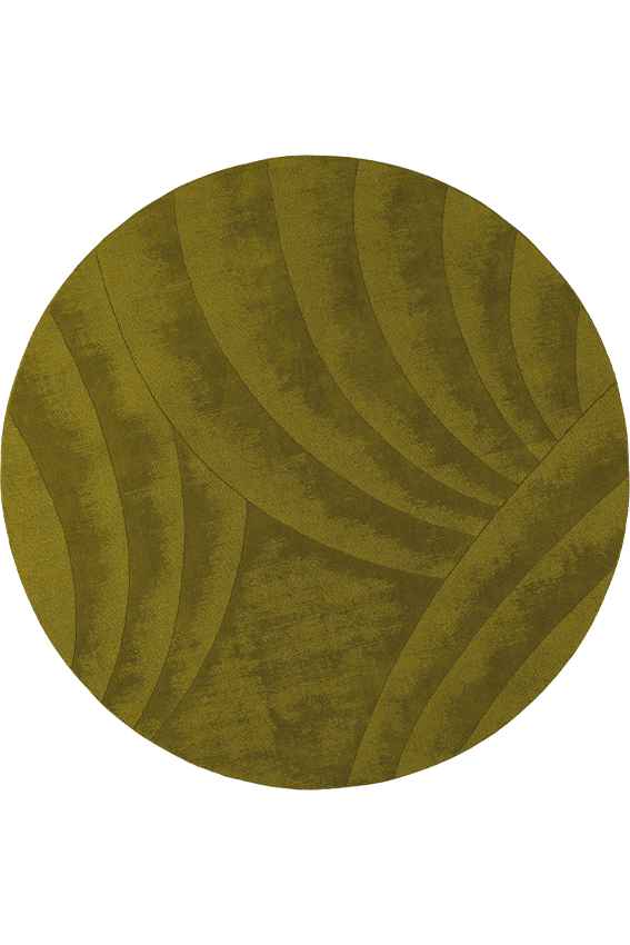 toulemonde-bochart-volute-rond-tapis-rond-vert image 1