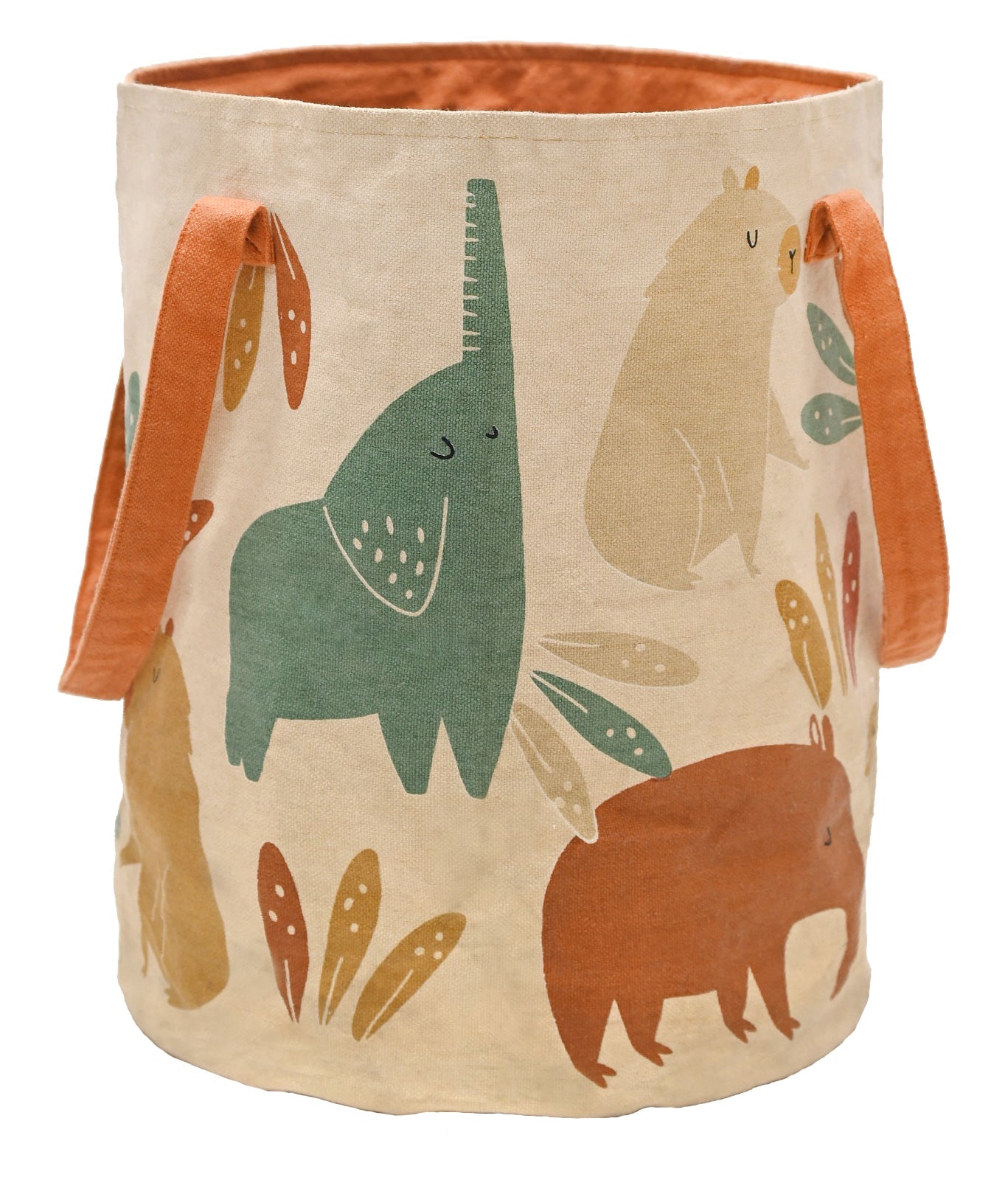 nattiot-jungle-sunrise-panier-rangement-chambre-enfant-coton image 3