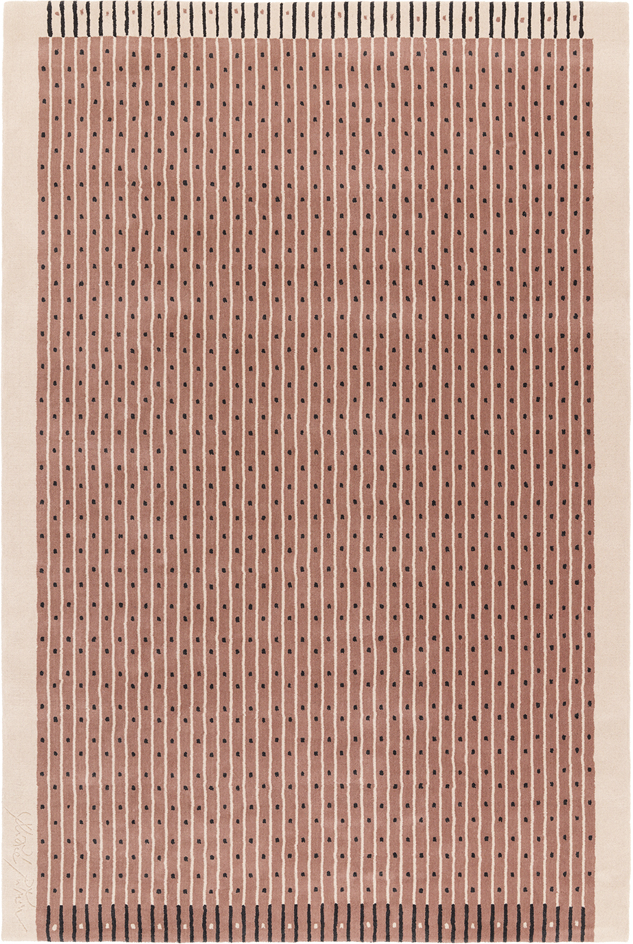toulemonde-bochart-exclamation-bois-de-rose-tapis-laine-tuft-main-andr-e-putman image 1