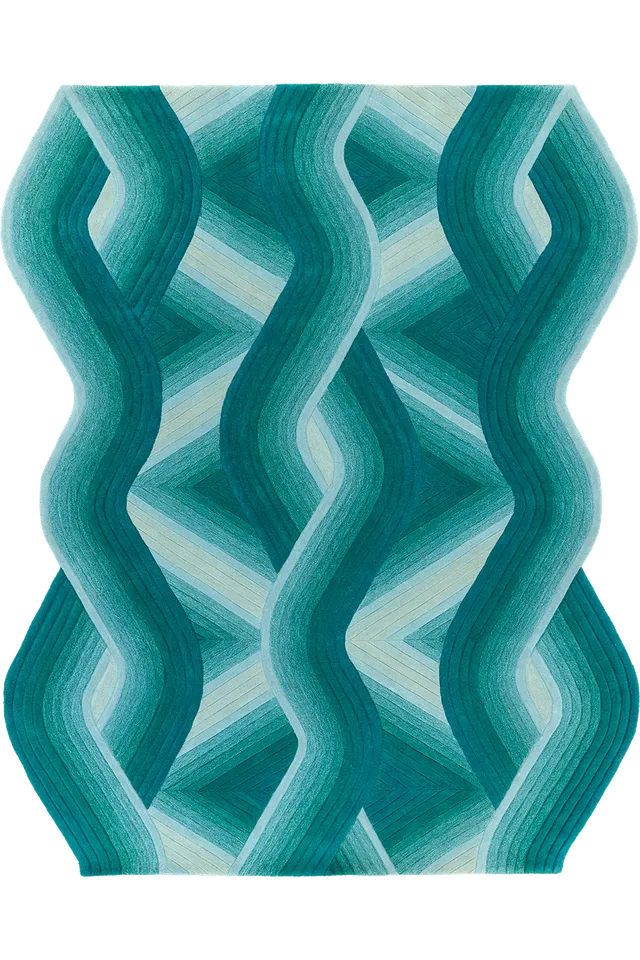 toulemonde-bochart-flow-aqua-tapis-bleu-laine-tuft-main image 1