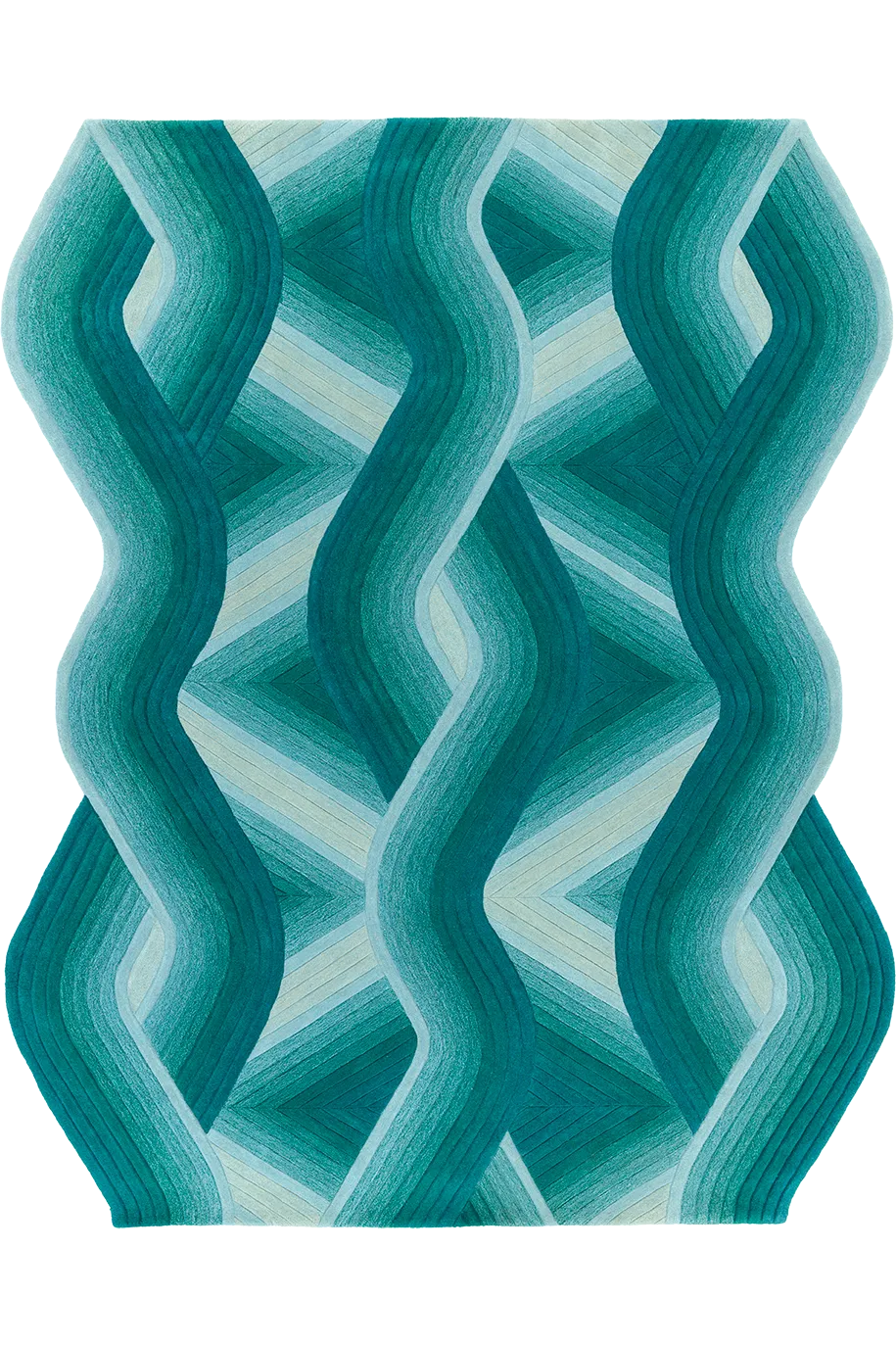 toulemonde-bochart-flow-aqua-tapis-bleu-laine-tuft-main image 1