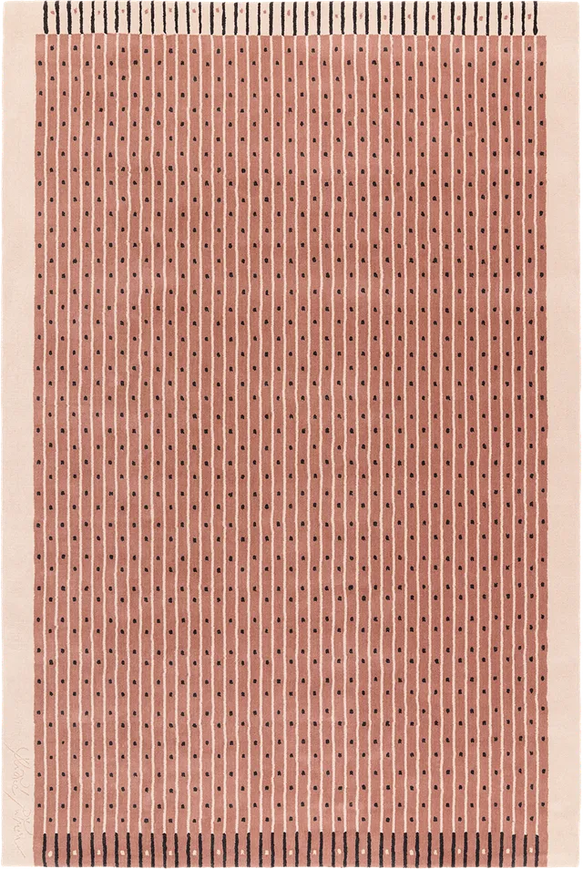 toulemonde-bochart-exclamation-bois-de-rose-tapis-laine-tuft-main-andr-e-putman image 1