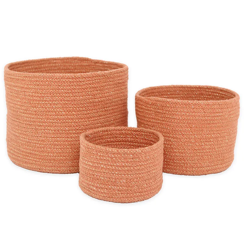nattiot-ilse-ambre-set-3-paniers-rangement-corde-de-coton-dor image 1