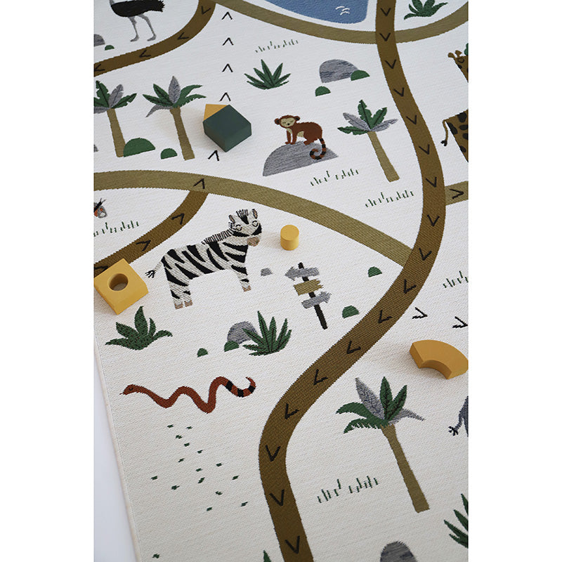 nattiot-little-savannah-tapis-de-jeu-enfant-indoor-outdoor-tiss-plat image 5