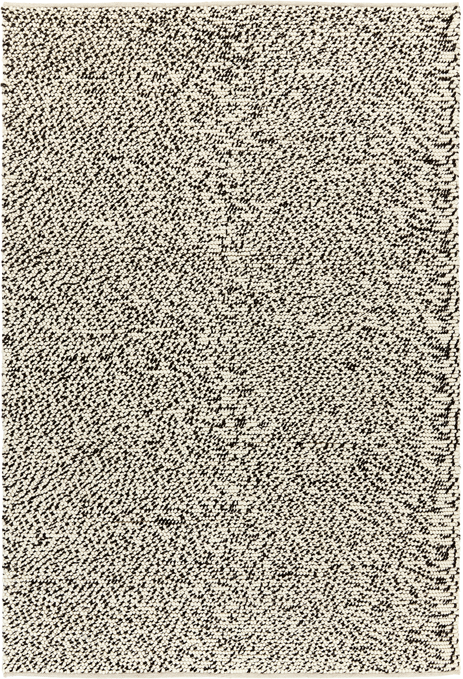 toulemonde-bochart-serac-tapis-noir-blanc-laine-tuft-main image 1