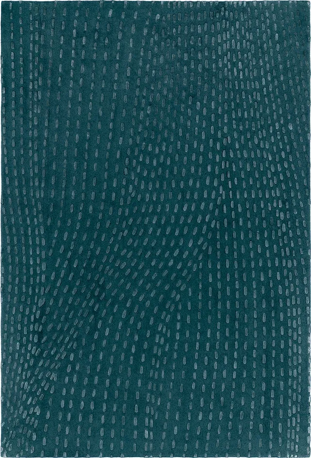 toulemonde-bochart-kantha-vert-meraude-tapis-laine-et-tencel image 1