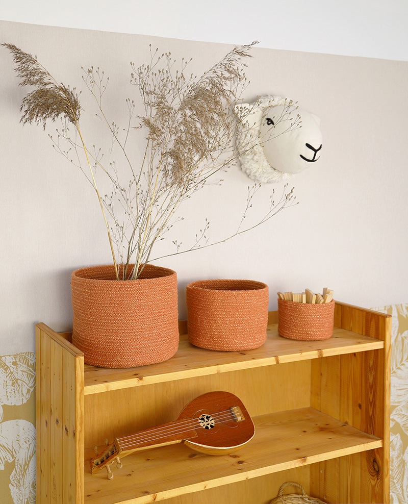 nattiot-ilse-ambre-set-3-paniers-rangement-corde-de-coton-dor image 3