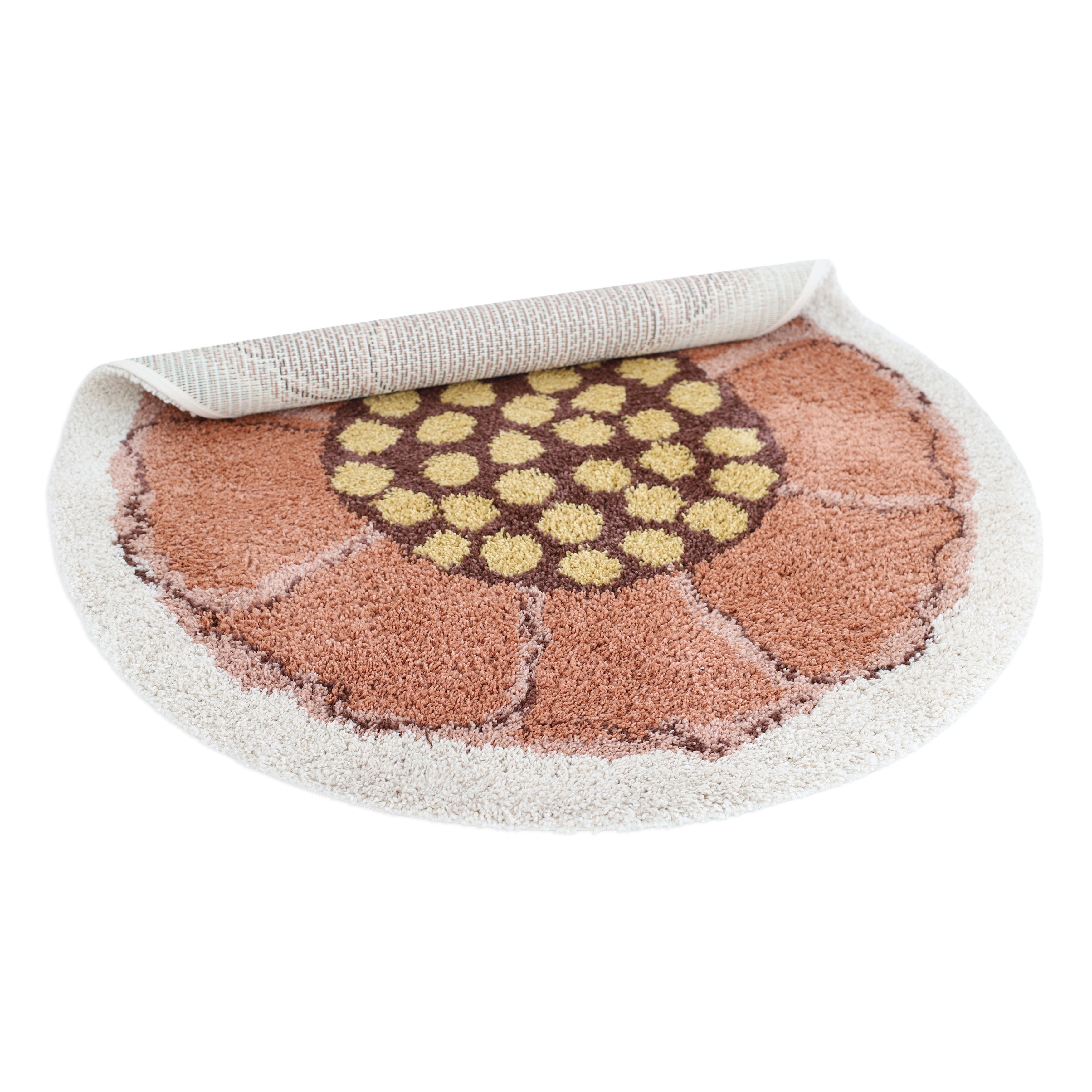 nattiot-bohemian-flora-tapis-enfant-rond-fleur-poils-longs image 4