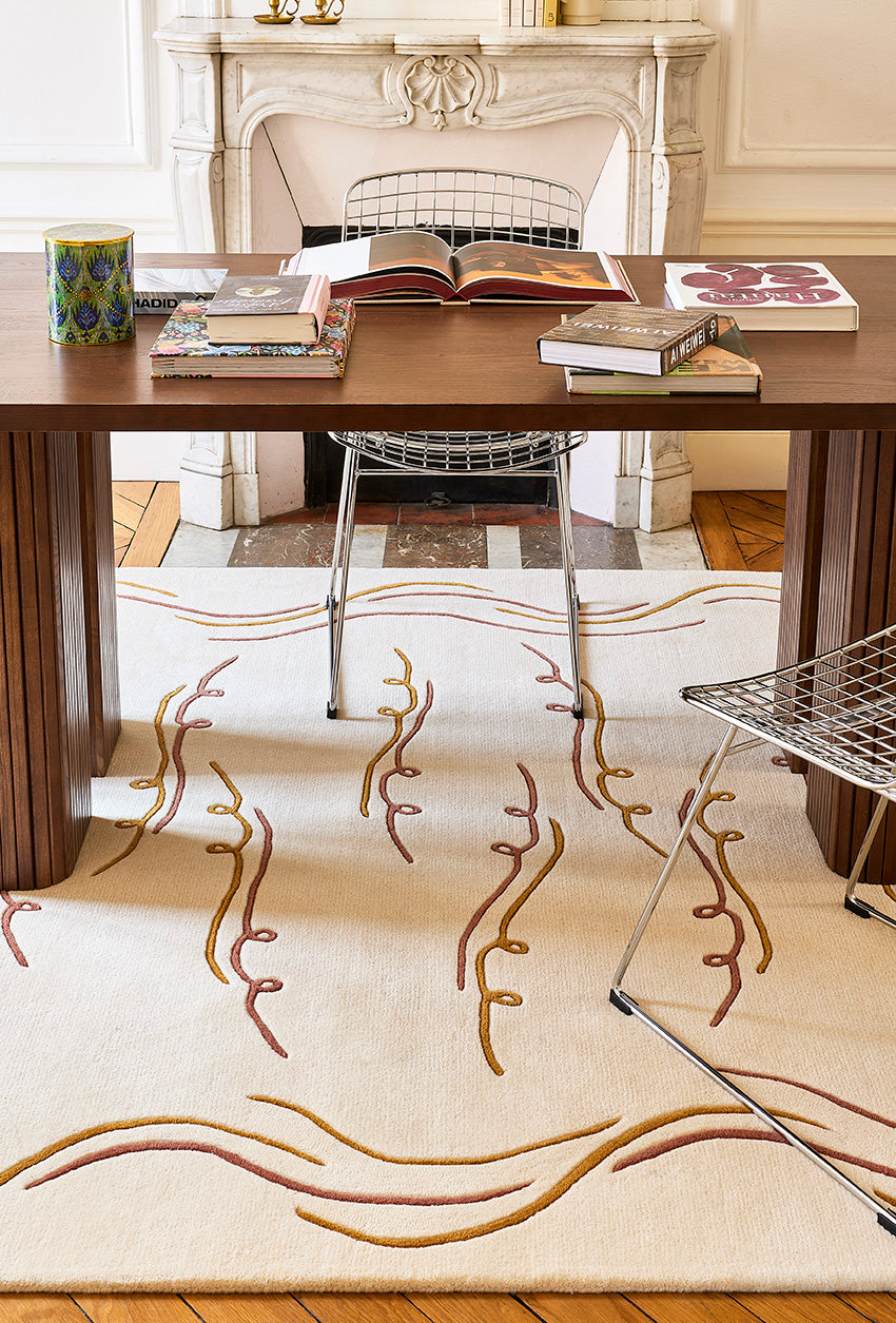 toulemonde-bochart-nazar-cru-brique-tapis-en-laine-tuft-main image 3