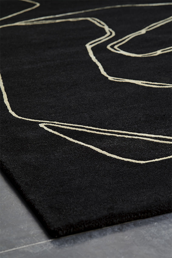toulemonde-bochart-amalgame-noir-tapis-laine-et-viscose-tuft-main image 4