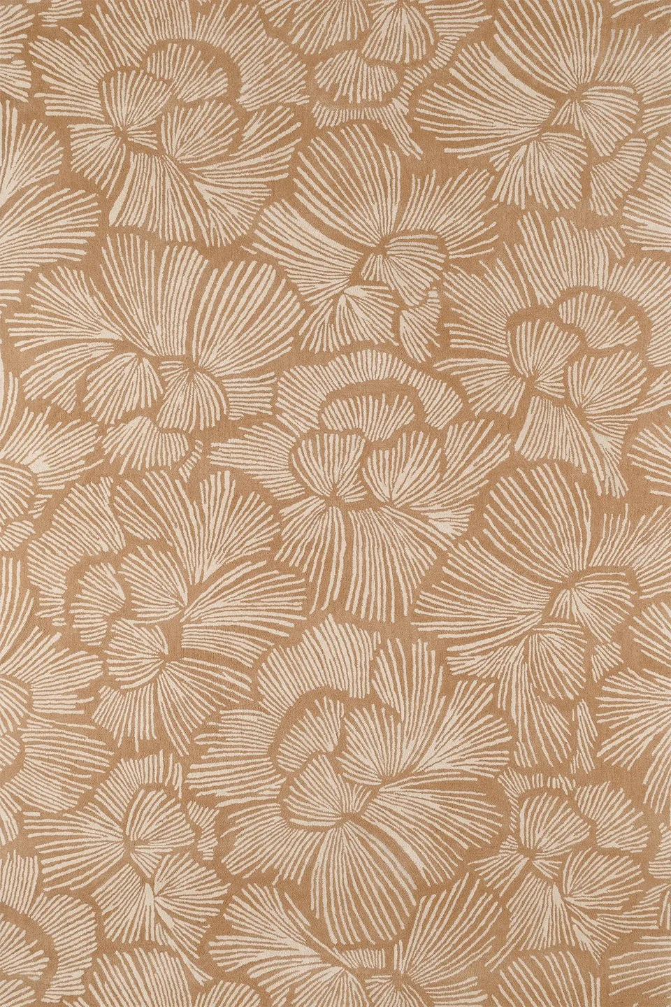 toulemonde-bochart-gala-tapis-beige-floral-laine-tuft-main image 1