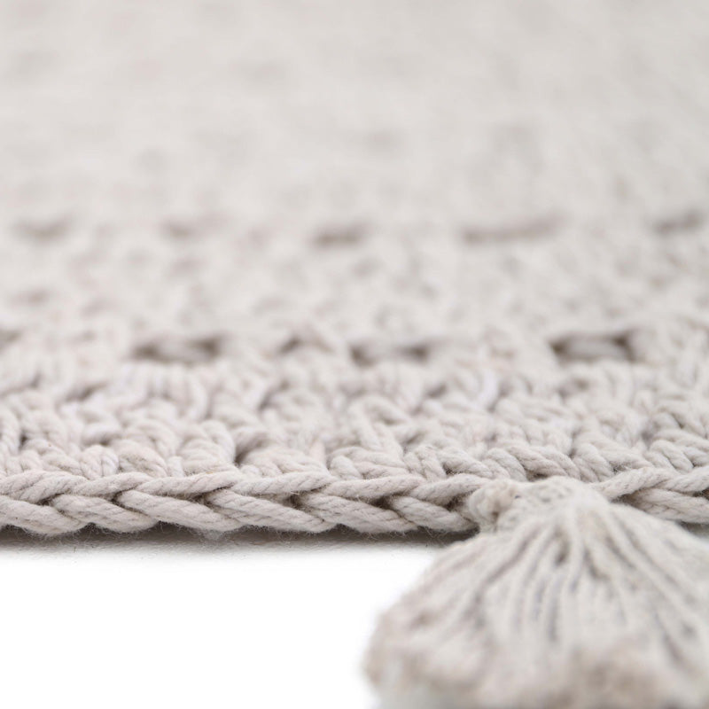nattiot-nila-gris-perle-tapis-chambre-enfant-coton-crochet-rond image 5