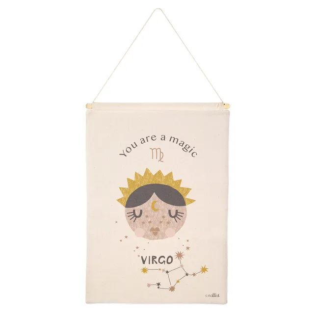 nattiot-little-virgo-d-co-murale-chambre-enfant-zodiaque-vierge-coton image 1