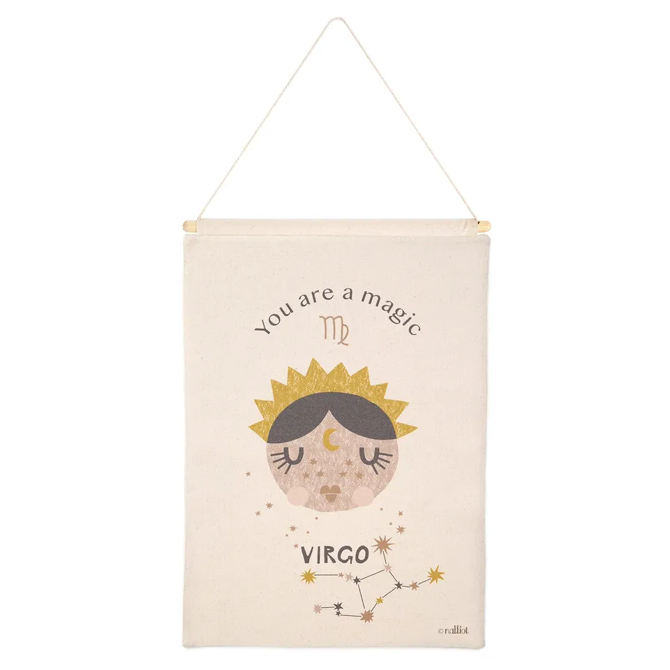 nattiot-little-virgo-d-co-murale-chambre-enfant-zodiaque-vierge-coton image 1