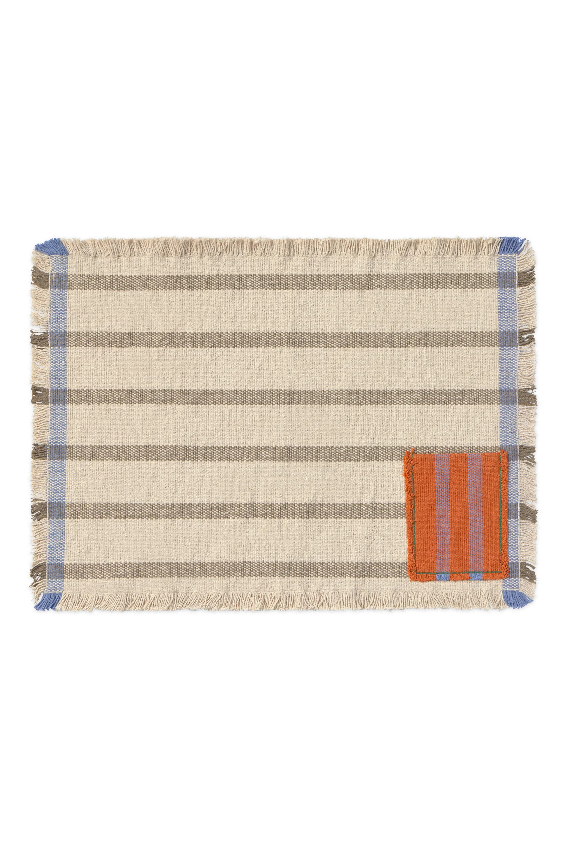 lorena-canals-pack-de-2-sets-de-table-handloom-avec-poche-soil-brown image 1