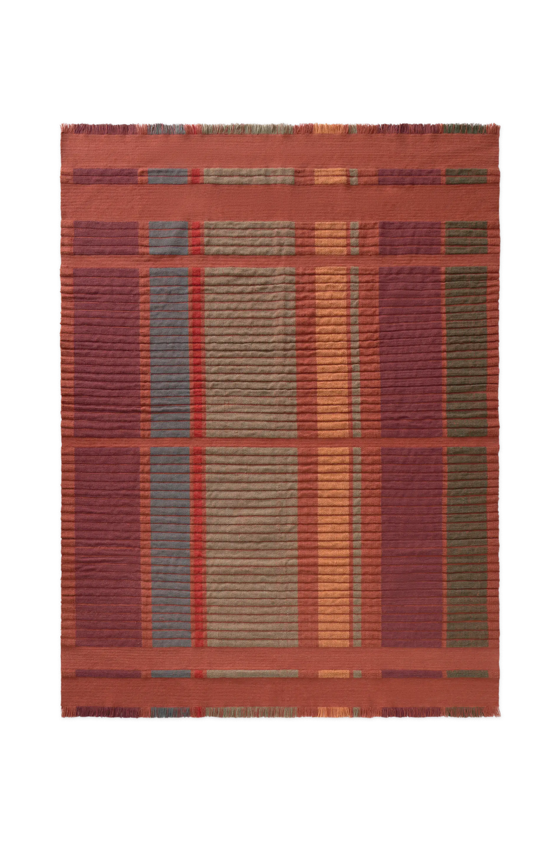 lorena-canals-handloom-columns-tapis-sienna-laine-et-coton image 1