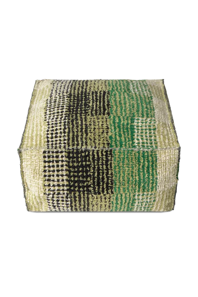 lorena-canals-pouf-city-r-versible-monstera-pouf-rond-tuft-vert image 1