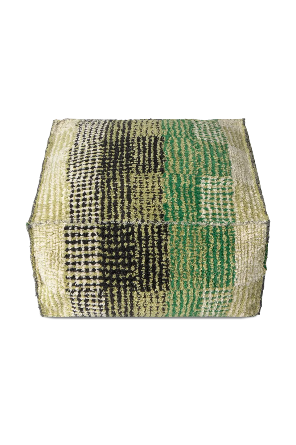 lorena-canals-pouf-city-r-versible-monstera-pouf-rond-tuft-vert image 1