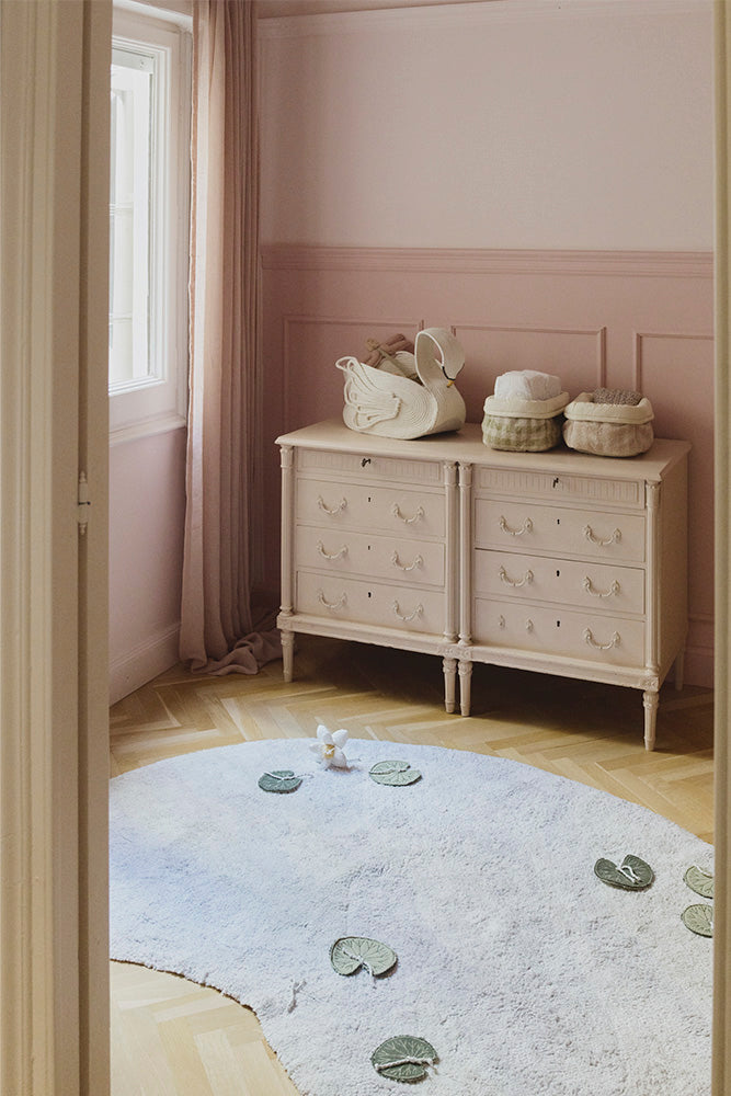 lorena-canals-panier-matelass-rose-rangement-b-b image 4