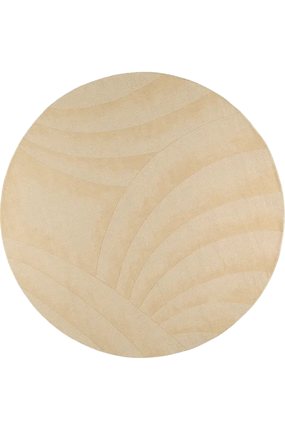 toulemonde-bochart-volute-rond-tapis-rond-beige-en-laine-boucl-e-tiss-main image 1
