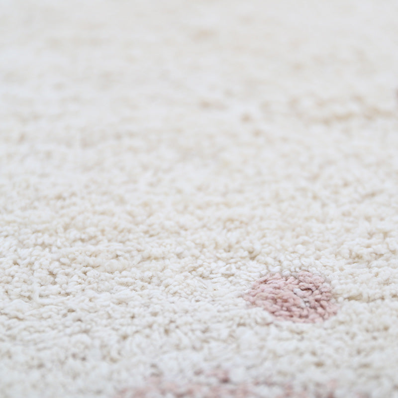 nattiot-mallen-tapis-chambre-enfant-coton-lavable-pois-rond image 3