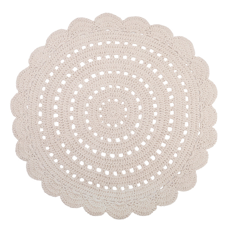 nattiot-alma-cru-tapis-chambre-enfant-rond-crochet-coton image 1