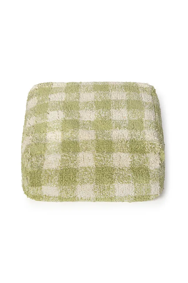 lorena-canals-vichy-matcha-pouf-moelleux-carreaux image 1