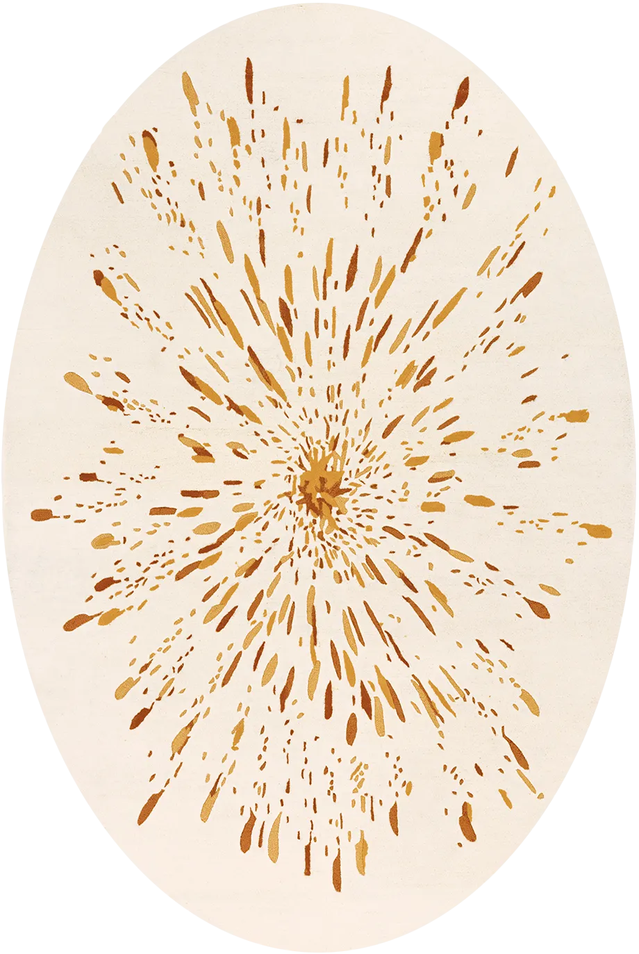 toulemonde-bochart-paint-ovale-ocre-200x300-tapis-ovale-tuft-main image 1