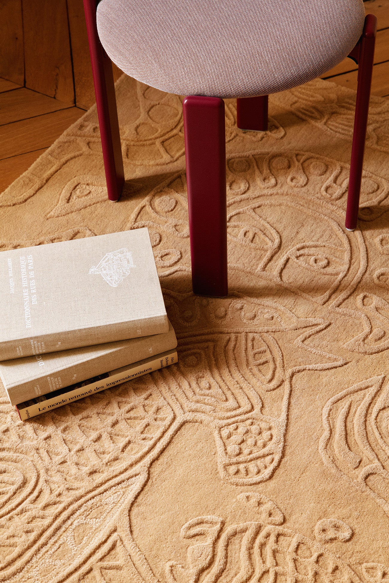 toulemonde-bochart-sabbia-beige-tapis-laine-sculpt-main-doroth-e-delaye image 4