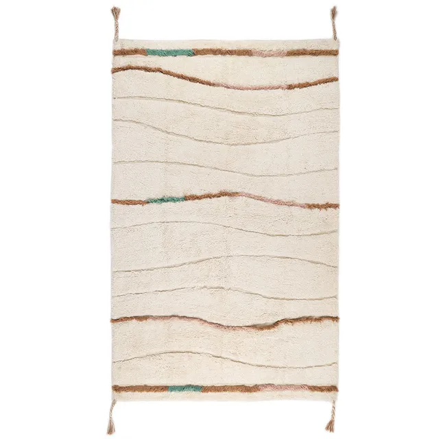 nattiot-serena-tapis-chambre-enfant-boh-me-coton-lavable image 1