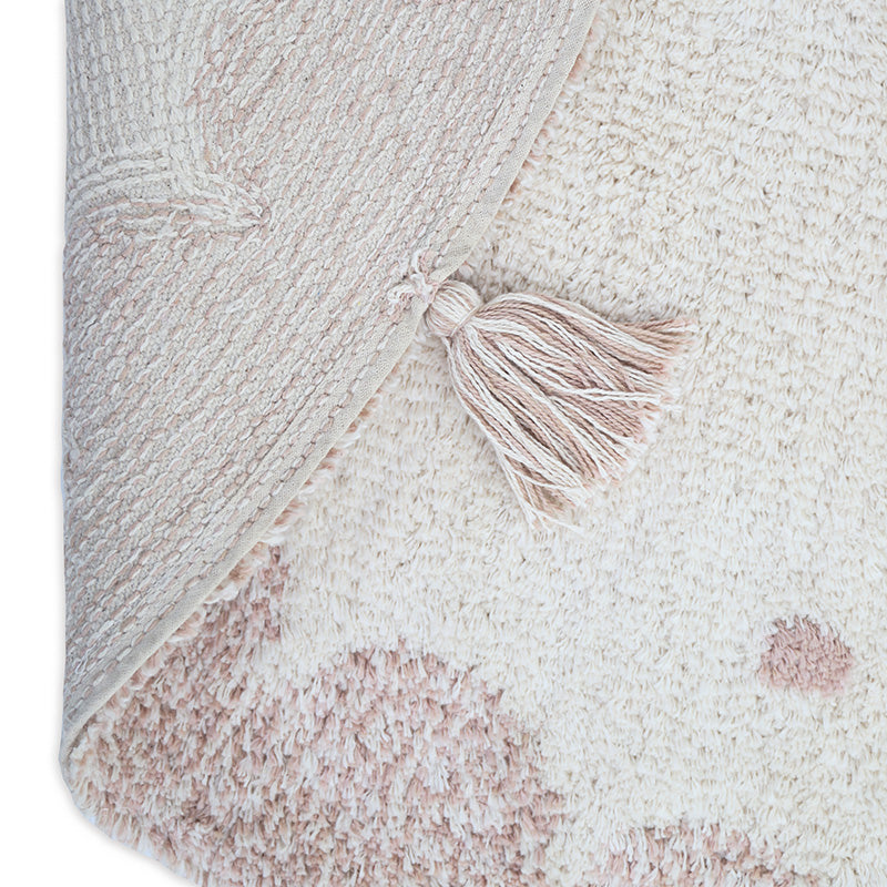 nattiot-mallen-tapis-chambre-enfant-coton-lavable-pois-rond image 5