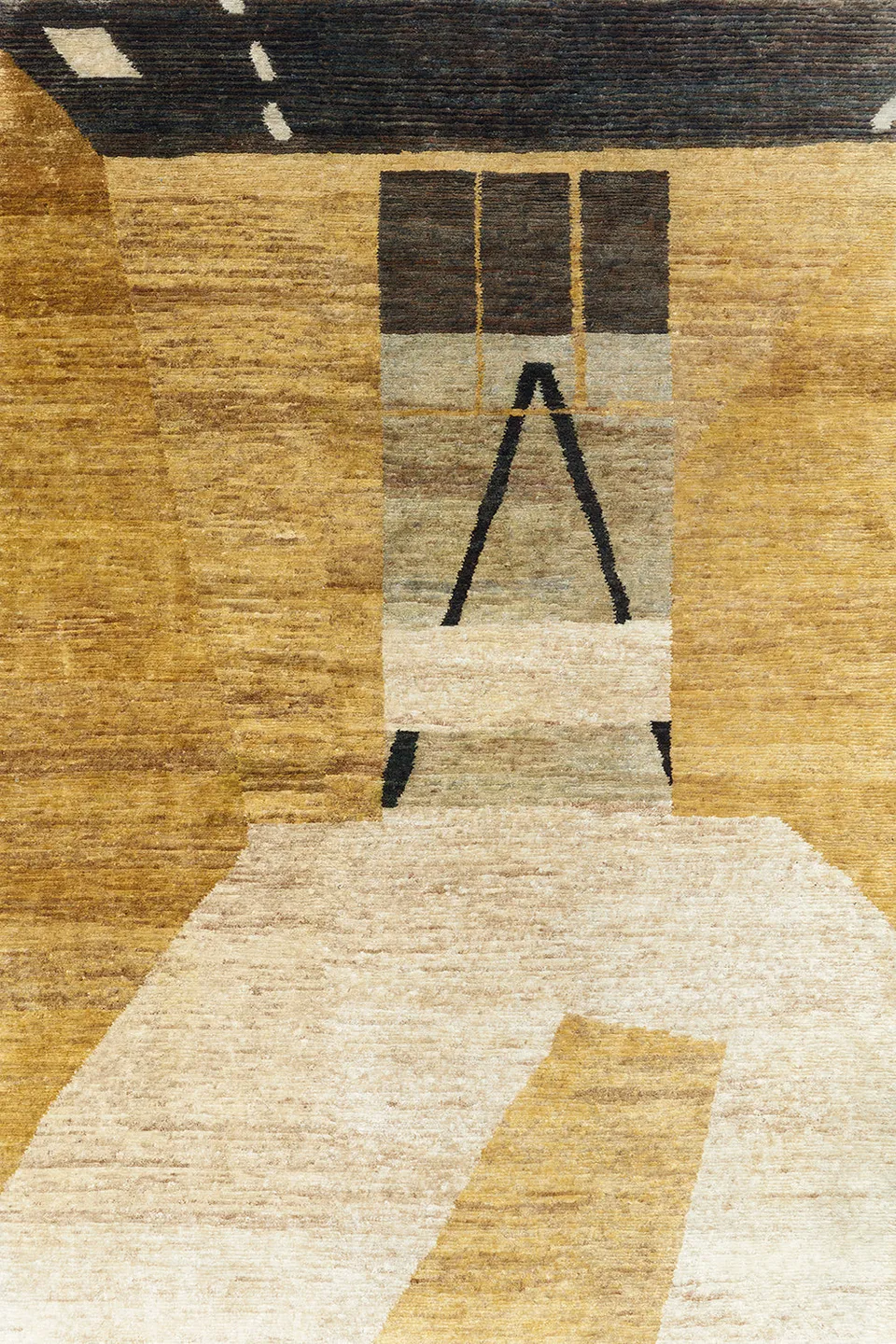 toulemonde-bochart-atelier-gold-tapis-beige-en-jute-nou-main image 1