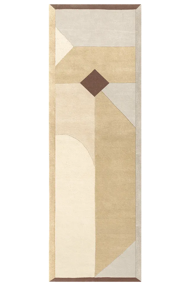 toulemonde-bochart-piazza-beige-tapis-laine-tuft-main-florence-bourel image 1