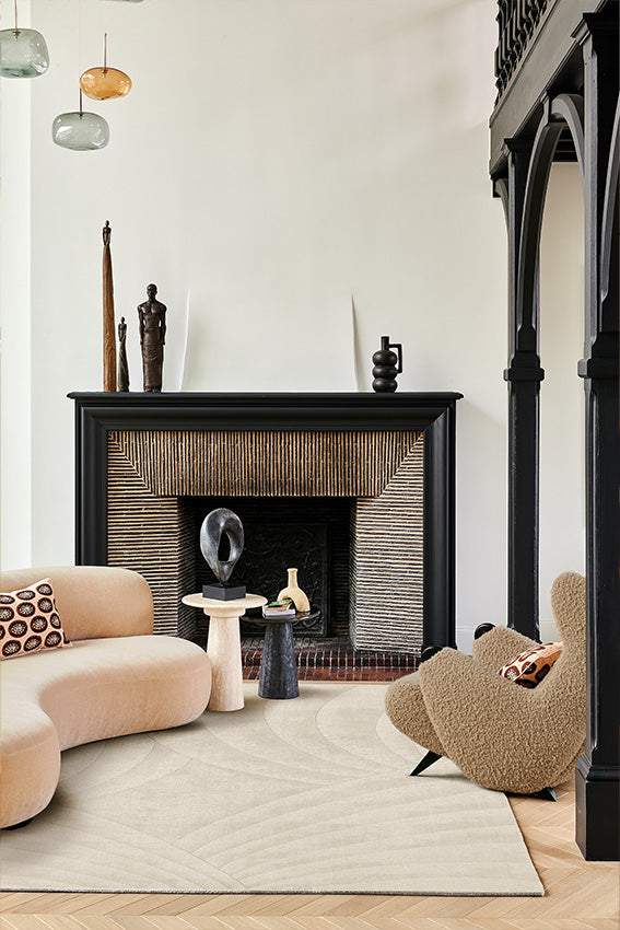 toulemonde-bochart-volute-cru-tapis-blanc-laine-boucl-e-tiss-main image 2