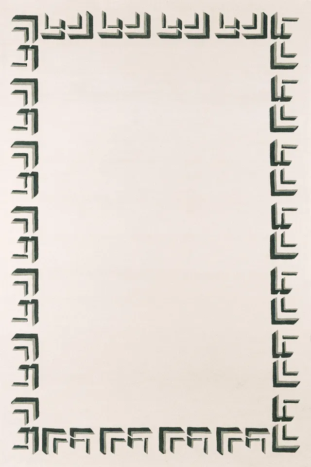 toulemonde-bochart-th-s-e-tapis-motif-labyrinthe-bordure-soie-v-g-tale image 1
