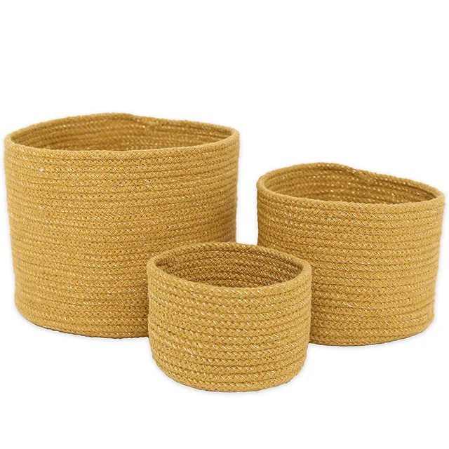 nattiot-ilse-miel-set-3-paniers-rangement-corde-coton image 1
