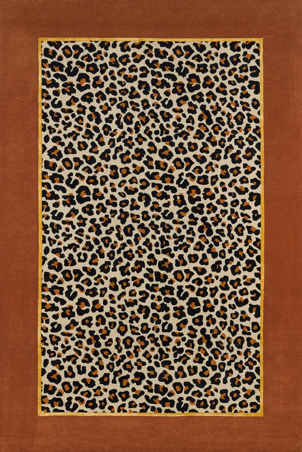 toulemonde-bochart-fauve-tapis-l-opard-beige-laine-et-viscose-tuft-main image 1
