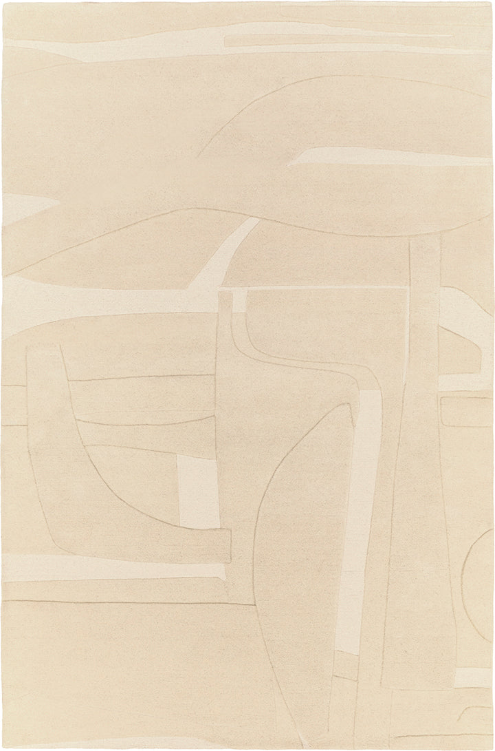 toulemonde-bochart-collage-beige-tapis-beige-en-laine-par-pascale-ribourg image 1