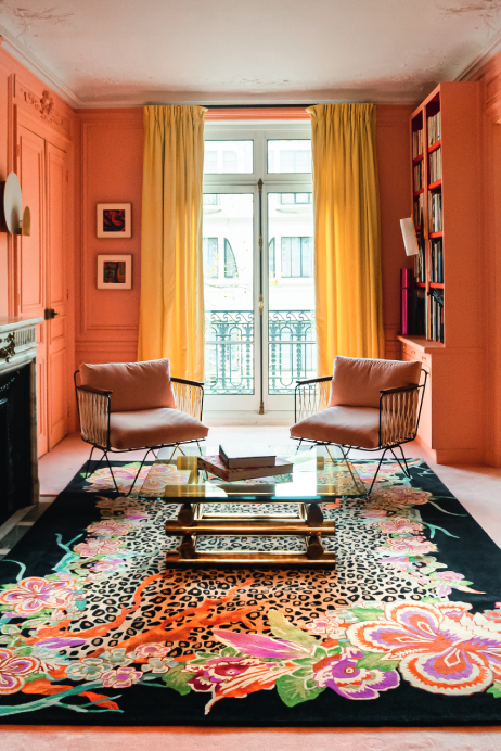 toulemonde-bochart-jungle-forest-tapis-motif-jungle-soie-et-laine image 3