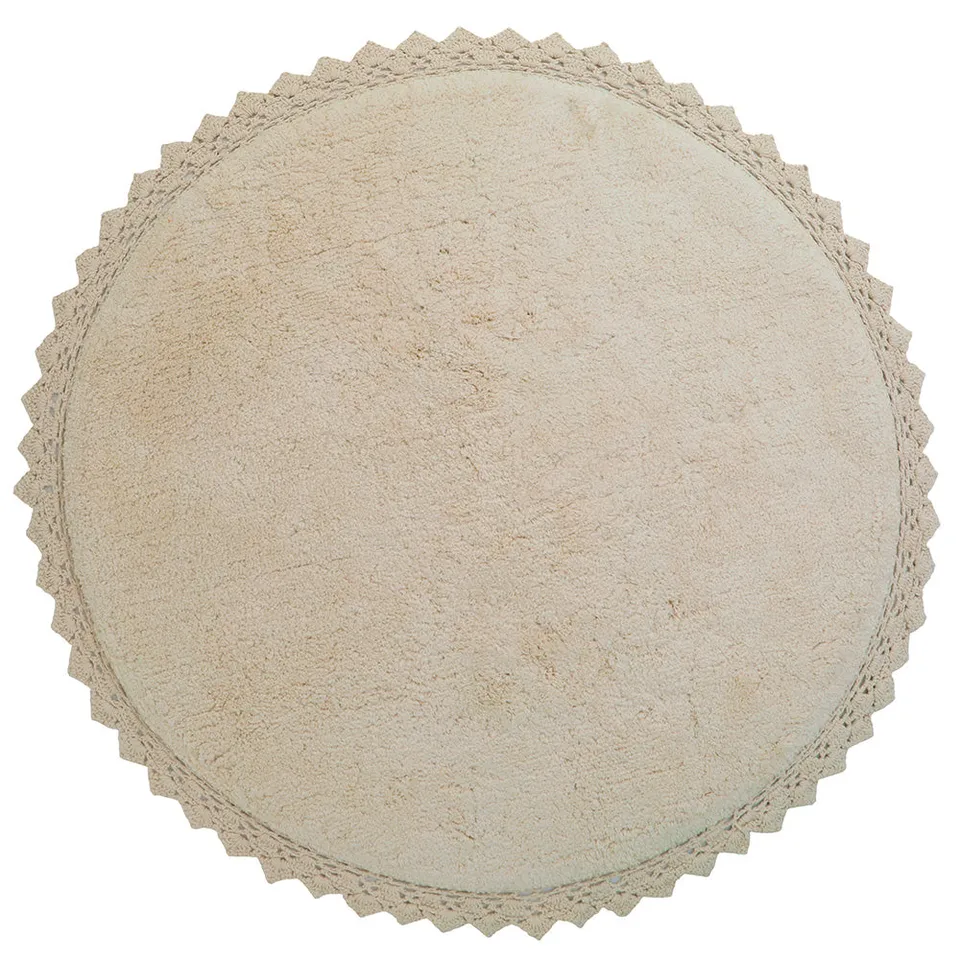 nattiot-perla-sable-tapis-rond-coton-lavable-finition-crochet image 1