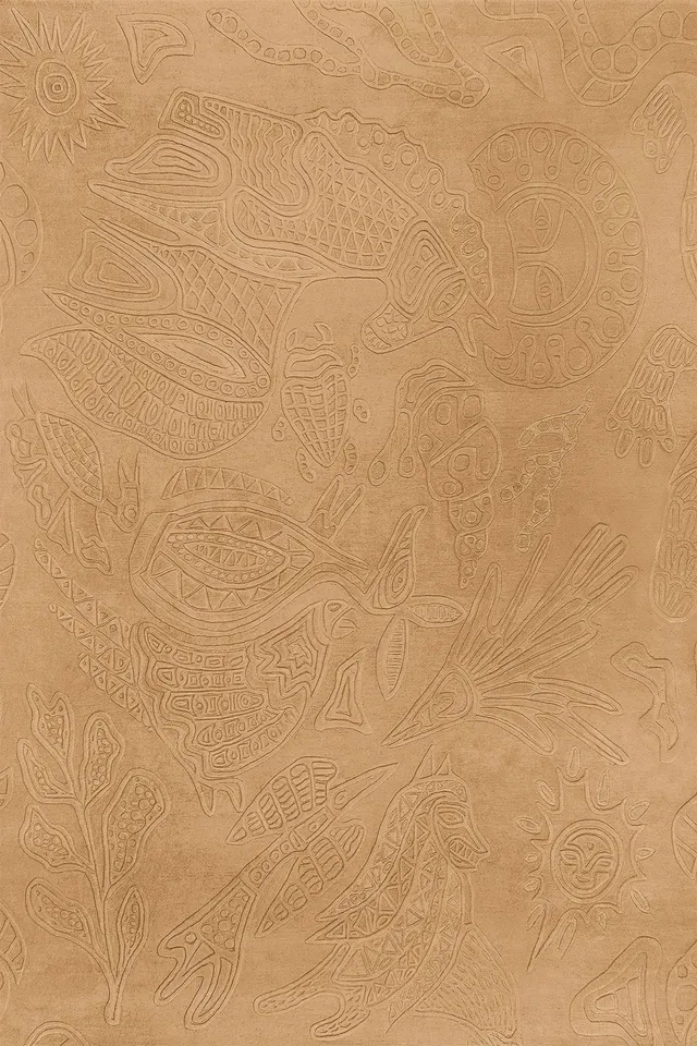 toulemonde-bochart-sabbia-beige-tapis-laine-sculpt-main-doroth-e-delaye image 1