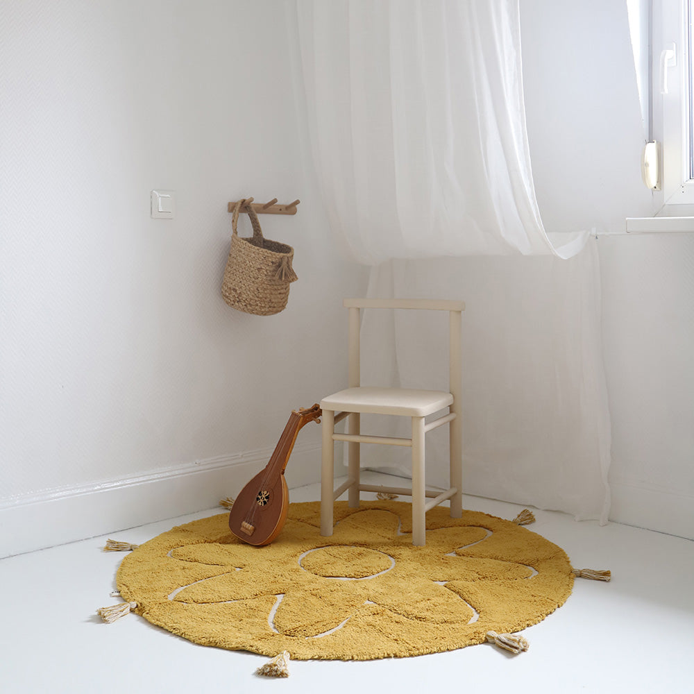 nattiot-yva-mangue-tapis-enfant-boh-me-rond-pompons image 2