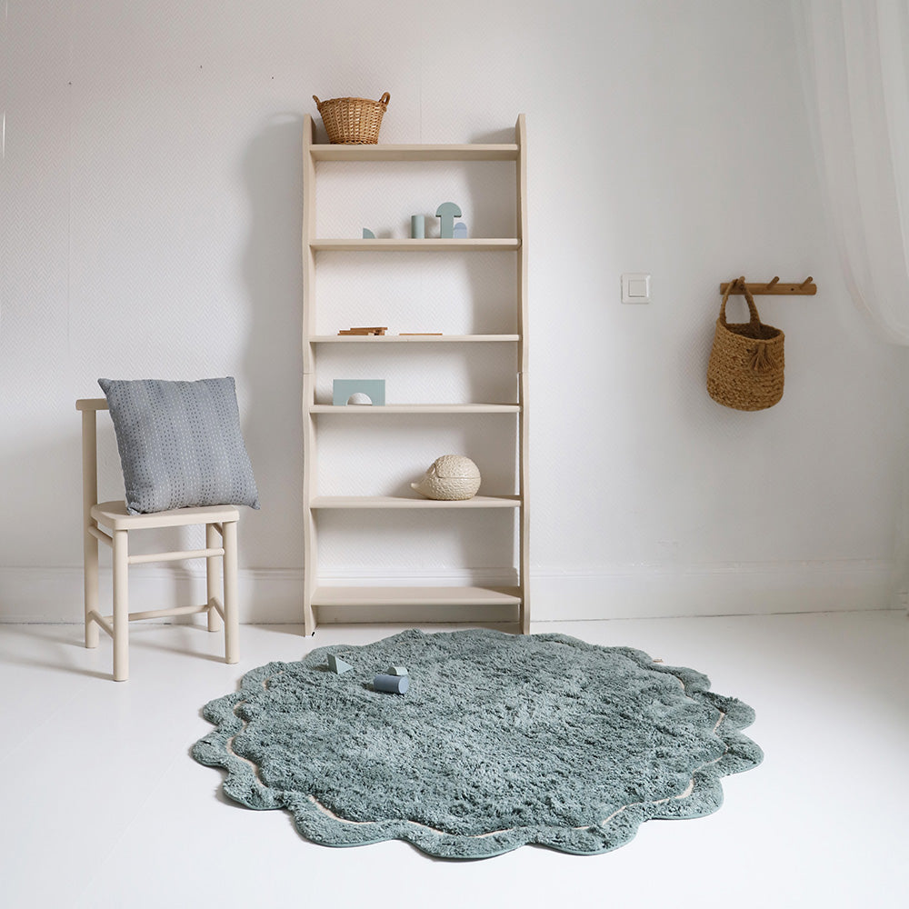 nattiot-sweet-april-aqua-tapis-enfant-rond-coton-lavable image 7