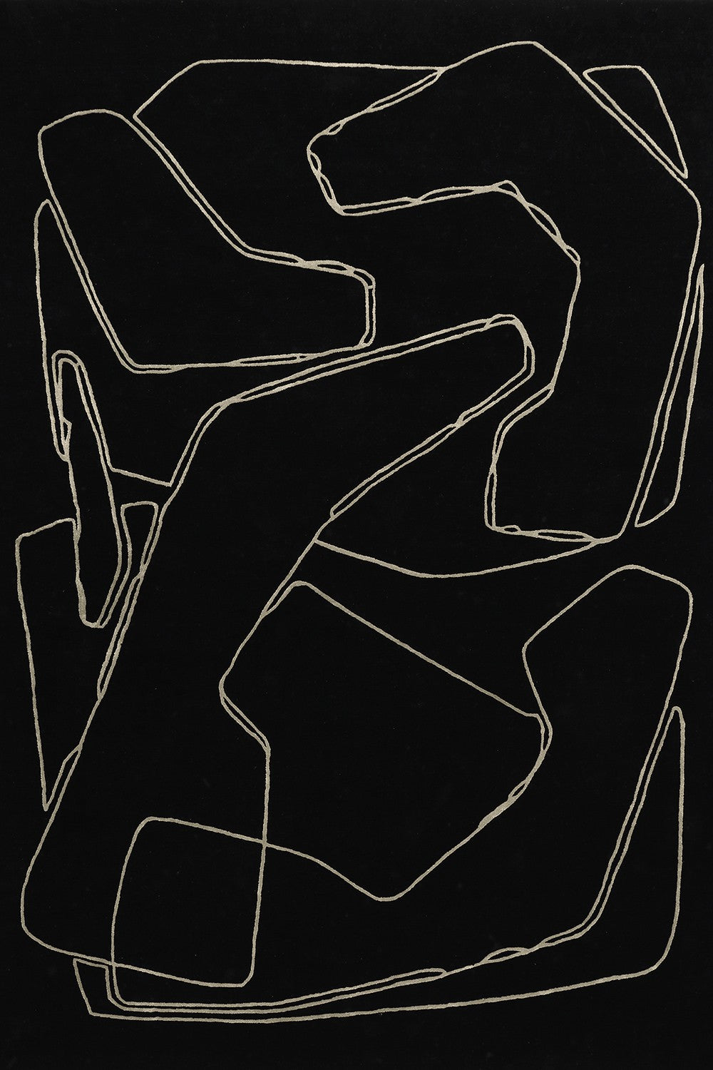 toulemonde-bochart-amalgame-noir-tapis-laine-et-viscose-tuft-main image 1