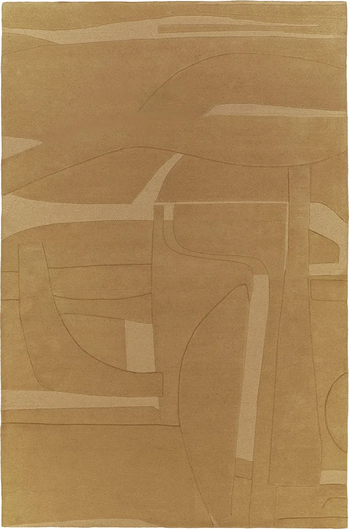 toulemonde-bochart-collage-tapis-en-laine-brun-170x240 image 1
